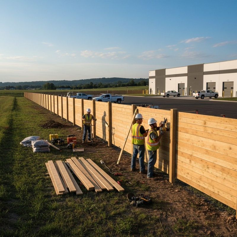 Farm Fence Installation detail