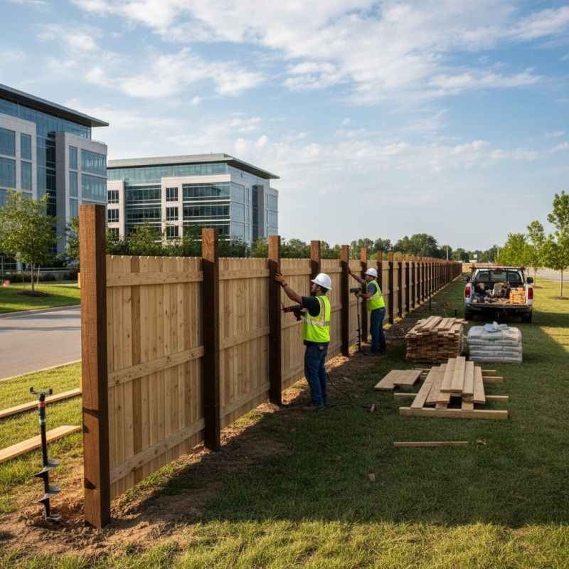 Farm Fence Installation detail